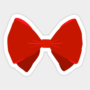 Big Red Bow Sticker